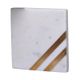 A & B Home 4-Piece Gold/White Coaster Set-2