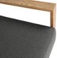 Dovetail Furniture Darlene Charcoal/Natural Fabric/Teak Outdoor Sofa -5