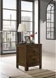 Mazin Furniture Edgar Dark Rustic Oak Nightstand-1