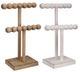 A & B Home Northrup 2-Piece Beige/White 2-Tier Jewelry Stand Set-0