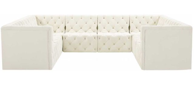 Meridian Furniture Tuft 8-Piece Cream U-Shape Sectional-1