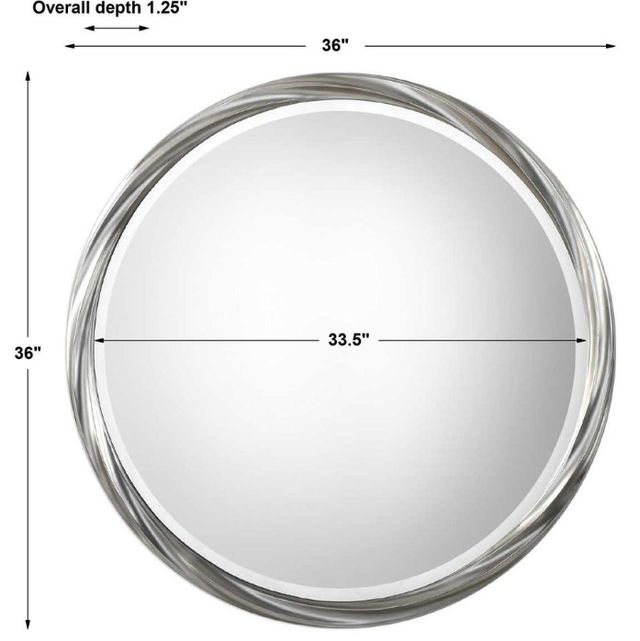 Uttermost® Orion Silver Round Mirror-2