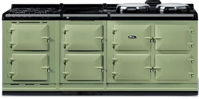 AGA™ eR7 210 Classic Cast Iron 83" Olivine Pro Style Dual Fuel Range-0