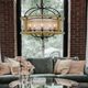 Cal® Lighting & Accessories Palencia 5-Light Distressed Oak Round Chandelier-4