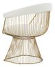 VIG Furniture Modrest Chandler Gold/White Dining Chair-2
