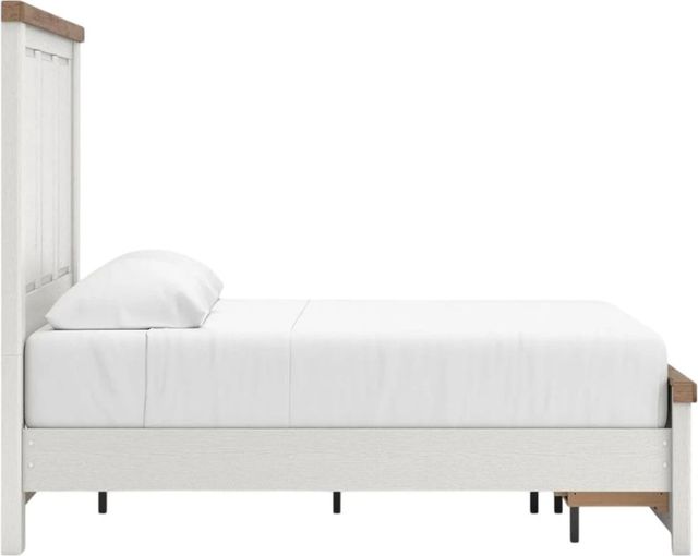 Benchcraft® Savonport Brown/White Youth Full Panel Storage Bed-3