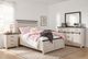 Jofran Inc. Madison County 4-Piece Vintage White King Panel Bedroom Set-1