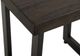 International Furniture Direct Raramuri Stained Dark Chairside Table with Black Base-5
