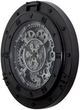 YHD Black Urban Steel Gear Clock-2