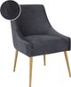 TOV Furniture Beatrix Pleated Grey Side Chair-3