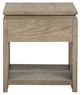 Magnussen Home® Conrad Stone Harbor Gray Rectangular End Table-4