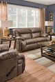 Franklin™ Henson Commodore Cocoa Power Rocking Reclining Loveseat-1