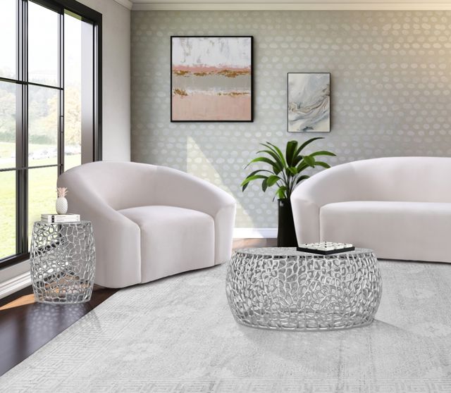 Meridian Furniture Priya Silver End Table-3