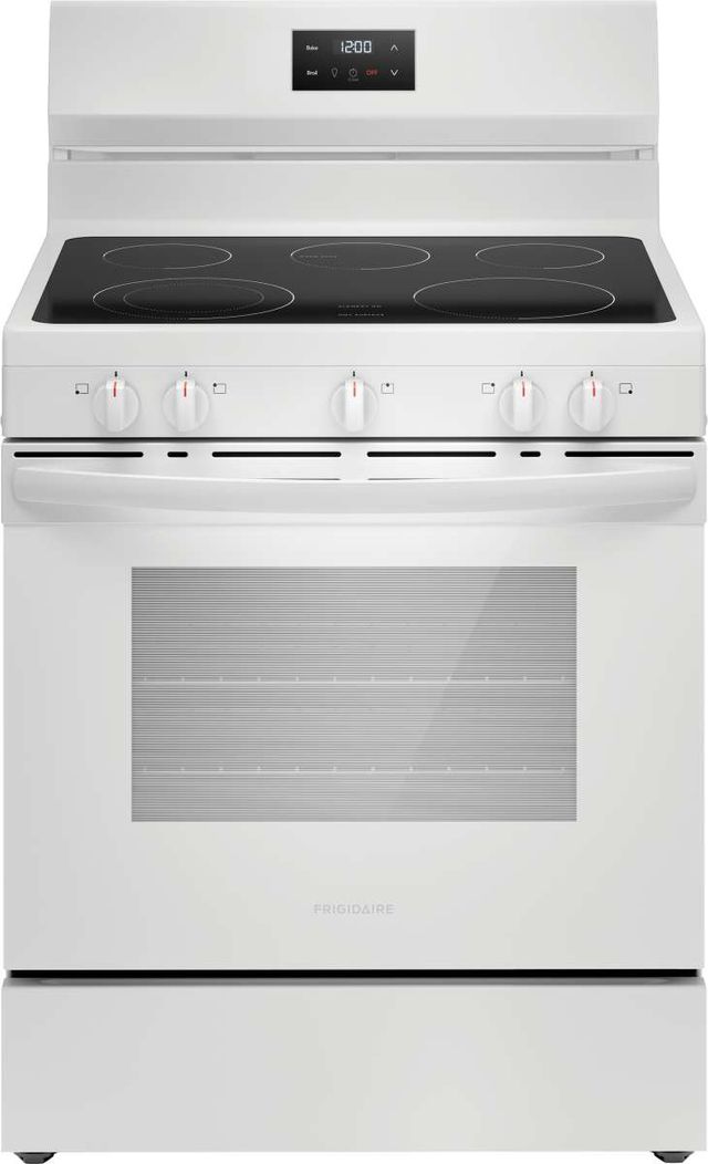 Frigidaire® 30" White Freestanding Electric Range-0