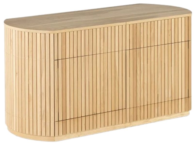 Transformer Table Transformer Scandinavian Oak Round Fluted Sideboard ...