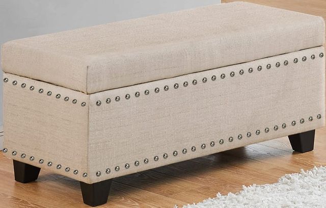Titus Furniture Beige Storage Bench