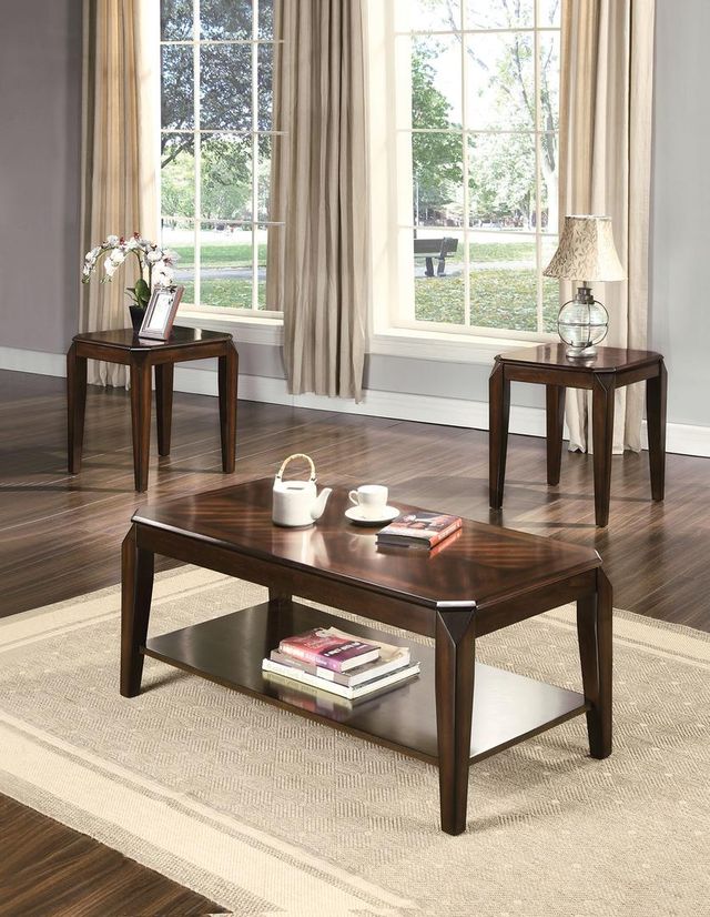 ACME Furniture Docila 3-Piece Walnut Occasional Table Set-1