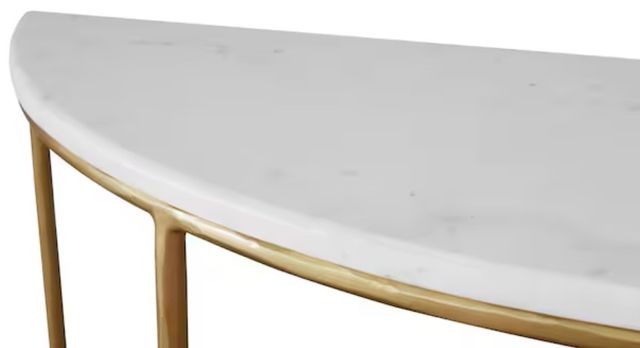 Bassett® Furniture Keswick Bronze Demilune Console Table-3