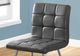 Monarch Specialties Inc. 2-Piece Chrome/Grey Quilted Side Chair Set-3