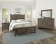 Vaughan-Bassett Sawmill Saddle Grey King Arch Storage Bed-1