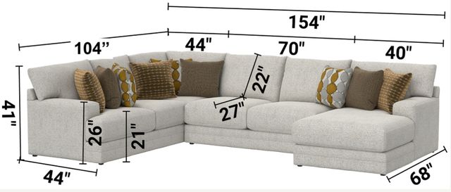 Jackson Furniture Tori 3-Piece Birch Sectional-2