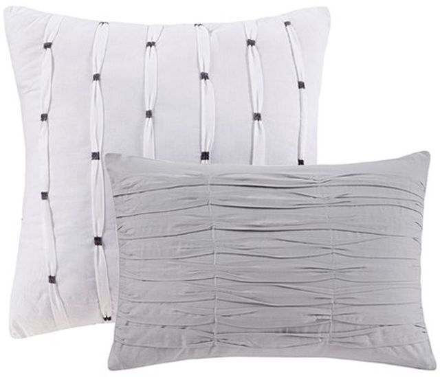 Olliix by Urban Habitat Grey Full/Queen Calum Cotton Jacquard Comforter Set-1