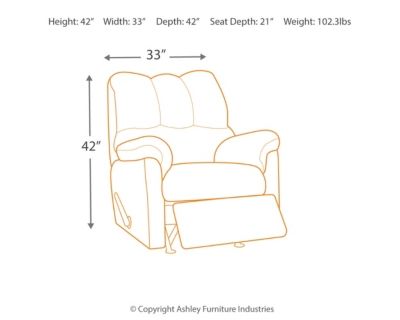 Signature Design by Ashley® Darcy Mocha Rocker Recliner-3