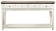 Riverside Furniture Myra Natural Sofa Table with Paperwhite Base-2
