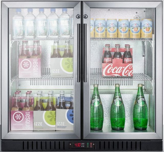 Summit® Commercial Series 36" 7.4 Cu. Ft. Stainless Steel Beverage Center-2