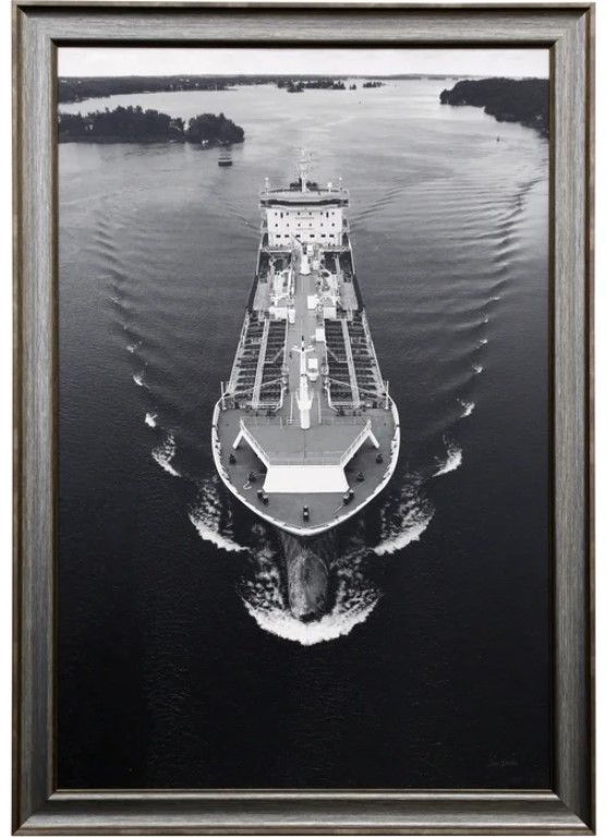 Stylecraft Great Lake Haul Black/Gray/White Wall Art-0