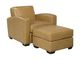 Leather Accent Chair - Satin Straw-4