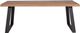 Moe's Home Collection Mila Natural Live Edge Dining Table with Black Metal Legs-0
