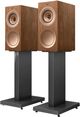 KEF R3 Meta 6.5" Walnut Bookshelf Speakers-1