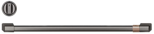 Café™ Brushed Black Front Control Electric Knobs and Handle Kit-1