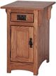Country Classic Collection Customizable Mission 1-Door Chairside Table -0