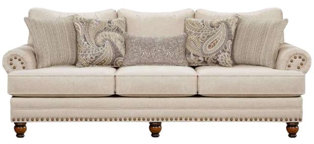 Fusion Furniture Carys Doe Beige Sofa-0