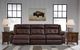 Signature Design by Ashley® Punch Up 3-Piece Walnut Modular Power Reclining Sectional-2