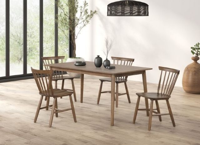 Furniture of America® Beale 7-Piece Walnut Dining Table Set-0