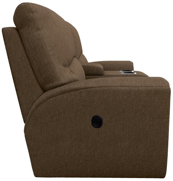 La-Z-Boy® Cassian Suede Manual Reclining Loveseat with Console-3