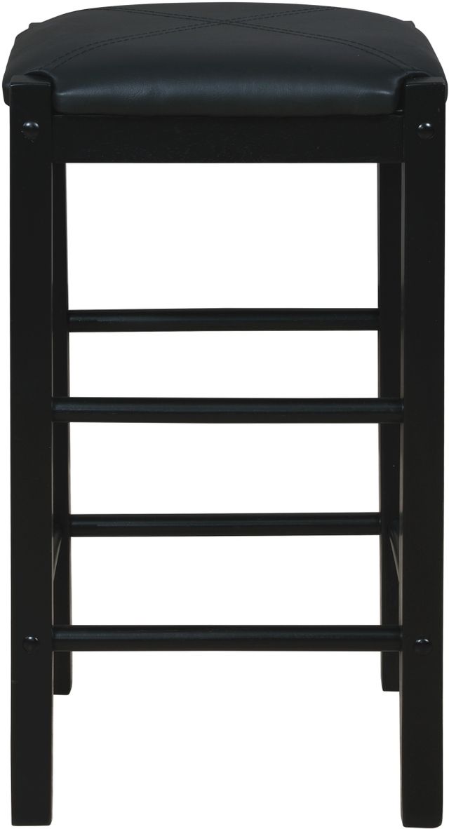 Linon Lance 2-Piece Black Counter Stool Set-4
