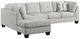 Emerald Home Myles 2-Piece Gray Sectional and Chaise-0