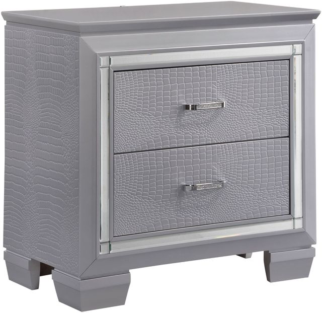 Crown Mark Lillian Gray Nightstand-0