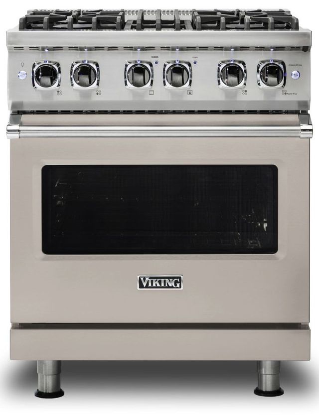 Viking® 5 Series 30" Pacific Grey Pro Style Dual Fuel Natural Gas Range-0