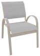 Telescope Casual Aruba Abalone/Desert Aluminum/Fabric Outdoor Sling Stacking Cafe Chair-0