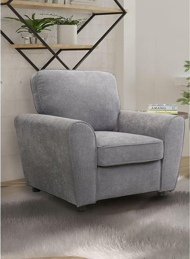 Mazin Furniture Bethany Grey Upholstered Accent Chair-2