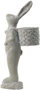 A & B Home Gray Rabbit Planter-2