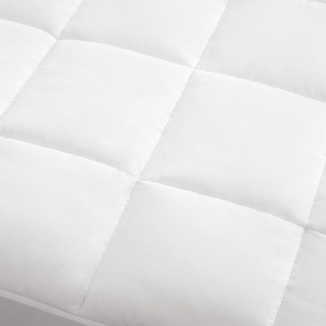 Olliix by Sleep Philosophy Highline White Queen 3M Microfiber Mattress Pad-2