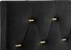 Coaster® Kendall Black/Gold Queen Upholstered Panel Bed-3