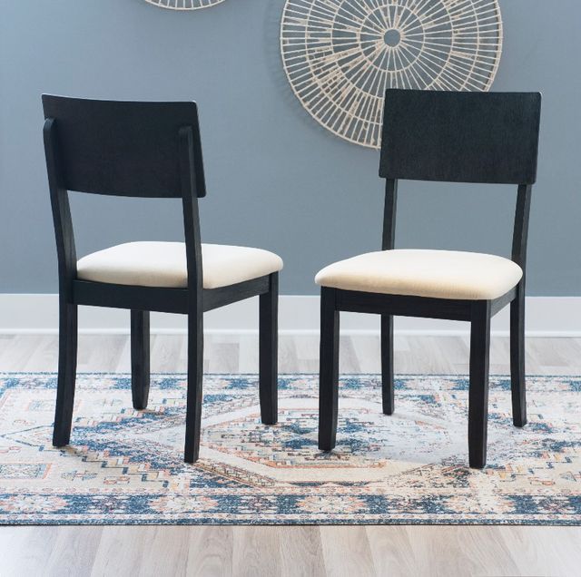 Linon Jordan 2-Piece Dark Charcoal Side Chair-1