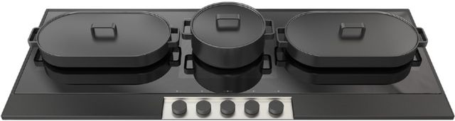 Fulgor Milano® Evano 700 Series 48” Black Anodized Induction Cooktop-2